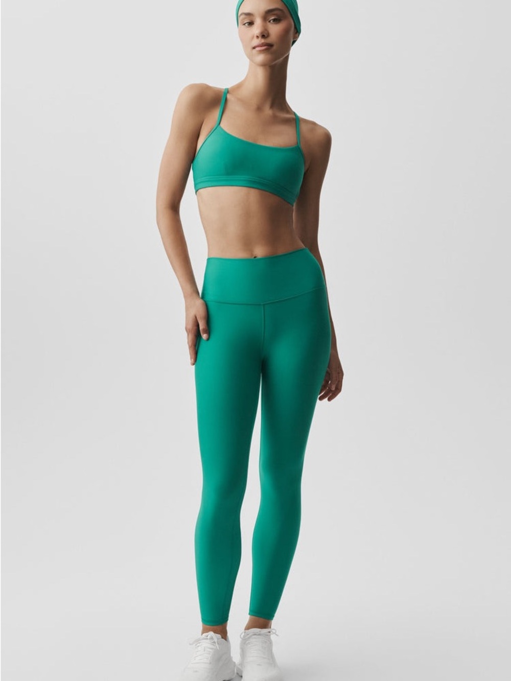 Alo Yoga 7/8 High-Waist Airlift Leggings Emerald Isle Size S